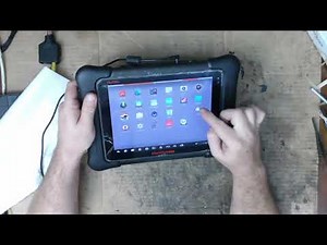 Fixing dead touch areas on Autel maxisys diagnostics scanner by replacing touch screen tablet repair