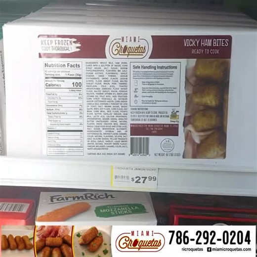 Ya llegó Miami Croquetas a la cafetería y la línea de Key Food Supermarket en el 33165. No te pierdas nuestro delicioso creamy bechamel style. #croquetas #miamifood | Miami Croquetas y Mas