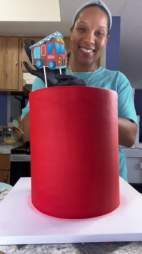 Funfetti Fire Truck Cake | Creative Cake Decorating Ideas