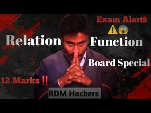 Relations & Functions Class12 Maths |PART-1 Basic Concepts Clear|Hinglish Explanation|Board exam2026