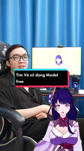 Cách tìm và sử dụng model free để sử dụng vtuber studio #kccshop #pcgaming #genshinimpact #raidenshogun