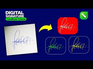 How To Digitize A Signature in Coreldraw | Hevlendordesigns #coreldrawtutorial