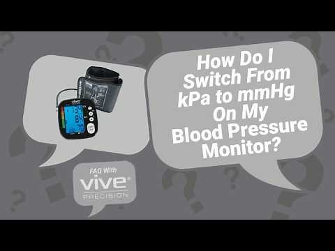 How Do I Switch Units From kPa to mmHg On My Blood Pressure Monitor - Vive Precision - DMD1001