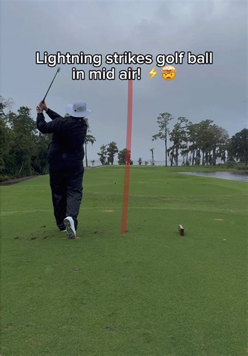 Lightning Strikes Golf Ball Mid-Air: A Shocking Moment!