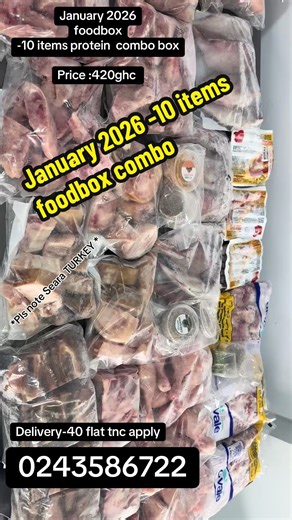 Convenient Frozen Protein Food Box for Healthy Meals