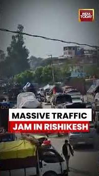 Rishikesh Overcrowded! Thousands of Pilgrims Cause Huge Traffic Chaos #weekend #rishikesh #turist