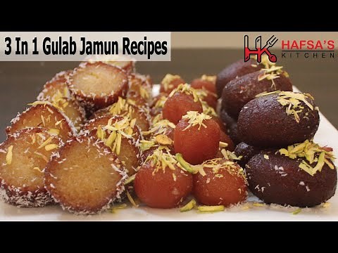 3 in 1 Gulab Jamun recipe❤️﻿ | 3 ways Gulab Jamun | Authentic Recipe