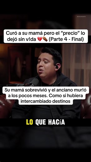Después de ese episodio, Noé se deterioró: terminó en silla de ruedas, dejó de hablar y se aisló. Meses después mur!ó frente a varias personas del asilo. Lo que marcó al trabajador fue lo imposible: su mamá siguió viva… y su c@ncer desapareció. Y entonces recordó algo que Noé le dijo: que había perdido la vista “por lo que hacía”. Como si cada vez que curaba, él absorbiera el daño. El episodio cierra con una reflexión: si sabes manejar energías, puedes “blindarte”… pero hay trabajos que dejan fa