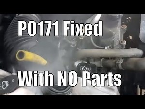 P0171 System Too Lean bank 1 Chevy Trailblazer "Fixed with no parts"