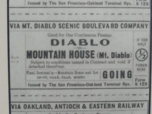 On Mount Diablo: The Old Hotel Near The Top