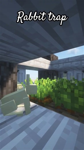 minecraft rabbit trap #minecraft #build