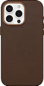 OtterBox iPhone 15 Pro Max Symmetry Series Cactus Leather - Rich Adobe | Slim, Premium Cactus Leather Material, MagSafe Compatible Protective iPhone Case with Drop Protection