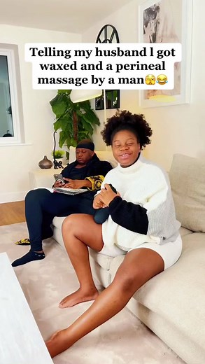 Telling my husband l got waxed and a perineal massage by a man🫣😂. The African in him was about to ex #fyp #foryou #couple #relationship #husbandwife