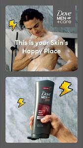 Revitalize your skin and take it to its happy place with the hydration of Deep Clean Body Wash. | Dove Men Care