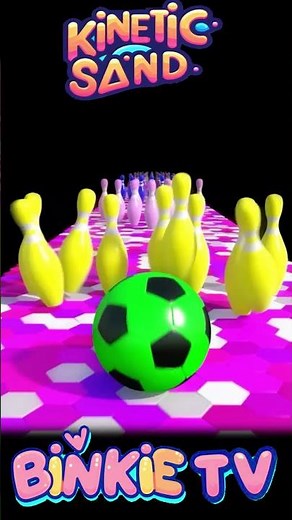 Learn Colors with Bowling Ball and Pins! Binkie TV