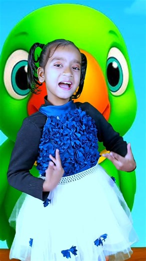 Main Tota Hare Rang Ka Parrot Rhymes, मैं तोता मैं तोता, Pre Primary Kids Song, #cartoon #trending