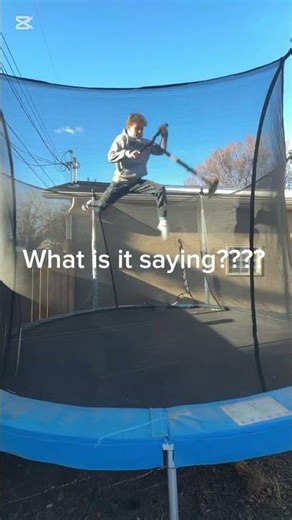 What does it say?? Help me out plssss #trampoline #scooter #nogf