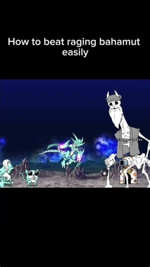How to beat raging bahamut easily in the battle cats #battlecats #shorts #speedrun