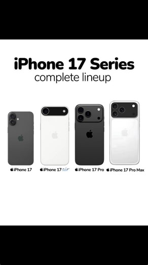 iPhone 17 Lineup- Regular, Air, Pro, Pro Max CAD renders of the full iPhone 17 lineup have just surfaced by leaker MajinBuOfficial via X. The renders confirm some of the rumors that have been circulating #Reels #Reel #trending #apple.#iphone | Mobilezone277