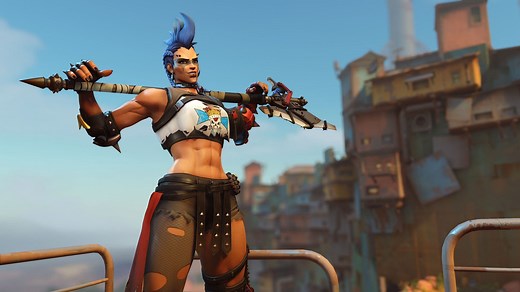 Who is the voice actor for Junker Queen in Overwatch 2?