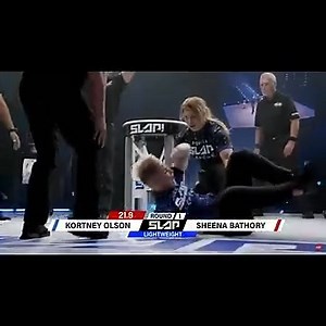 87K views · 2K reactions | INSANE FEMALE SLAP KO _ Sheena Bathroy vs Kortney Olson #powerslap #ufc #powerful #videoviralシ #slap | Calvin Brown Jr. | Facebook