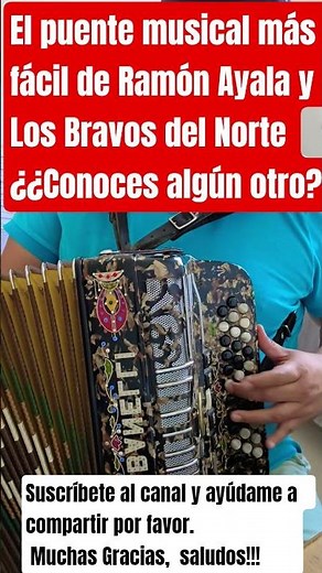 ​¡El Puente Musical más fácil en Acordeón de Ramón Ayala! Checalo 🪗🔥