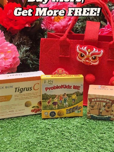 Free Gifts Alert for our CNY Promotion! Don’t miss out on these festive freebies 🧧✨ - Buy 2 boxes of ProbioKidz ME and get a FREE Tamagotchi for your little ones - Buy 1 box of Tigrus C 30s and enjoy a FREE Persimmon Keychain - Buy 2 boxes of Tigrus C 30s and receive a FREE CNY Felt Bag and Capybara Blind Box Toy. Every purchase also comes with CNY red packets, while stocks last. So many gifts, all while taking care of your family’s health 💙 Shop now and celebrate CNY with more rewards 🎉 #CNY