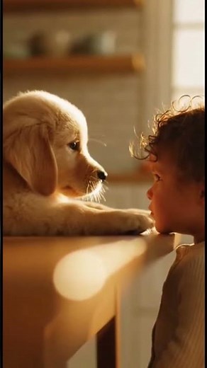 The Most Adorable Staring Contest You'll Ever See! 🐶👶