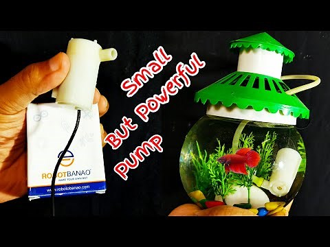 Mini Submersible Pump For Aquarium Bowl Or For DIY Projects || Mini Dc Submersible Water Pump