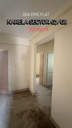 Narela Sector G7 / G8 - Pocket 6 DDA EWS Flat Layout #ddaflats #delhi #ewsflats #affordable #housing