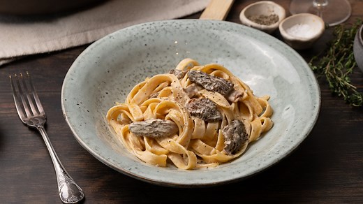 Earthy Morel Mushroom Cream Sauce Pasta Recipe - Tasting Table