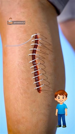 How Stitches Actually Work!🤔🧵Tanke Kaise Kaam Karte Hai? | Facts | Shorts | 3D Animation |