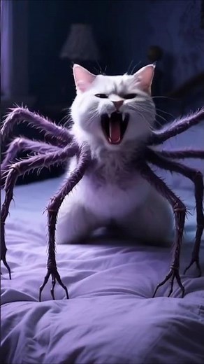 The cat became a monster 😲🫨