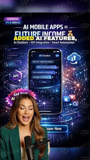 Hire AI Developer for Mobile Apps (Chatbot + iOS) #viral #shorts #viralreelsシ