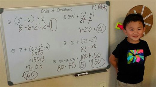 'Gifted' 4-year old math whiz is a regular kid too