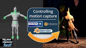 Controlling Motion Capture with Mixamo, Auto-Rig Pro and Blender’s NLA editor