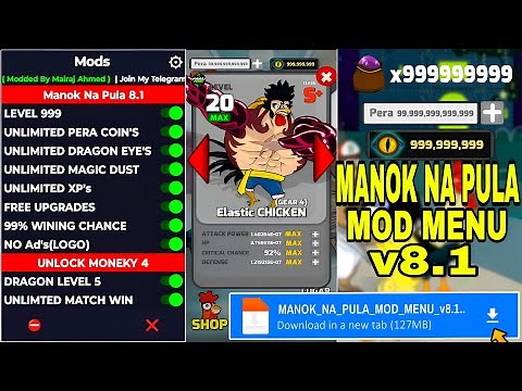 Manok Na Pula MOD Menu APK v8.1 (Unlimited Money & XP, Max Level 999) Latest Version 2026