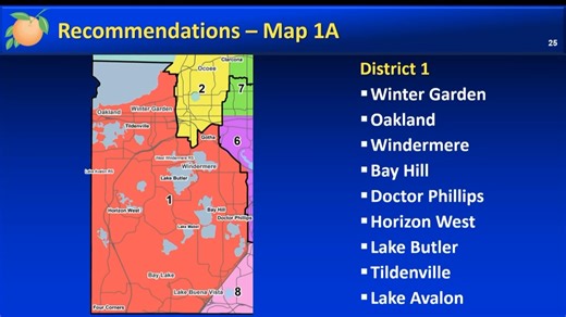 The Board of County Commissioners is reviewing two proposed maps for...