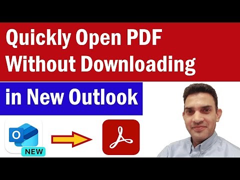 How To Open PDF Without Downloading in New Outlook | How To Open PDF in New Outlook | New Outlook