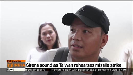 #Taiwan conducted its largest-ever civil and military defence drills in Taipei, halting city life with air raid sirens and public shelter exercises. The island simulated a response to a potential #Chinese missile strike amid rising cross-strait tensions. The #HanKuang drills included live-fire exercises, urban war simulations, and public alerts, even in English - highlighting Taiwan's push for readiness, resilience, and civilian awareness. 🔗 https://youtu.be/3BuA--1MByU #Geopolitics #IndoPacifi