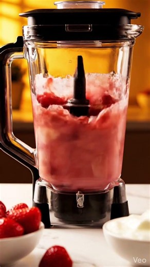 Pink Smoothie — Fresh Strawberry & Banana Bliss 💗