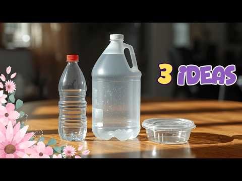Easy DIY Crafts from Plastic Bottles and Containers (Budget Friendly)