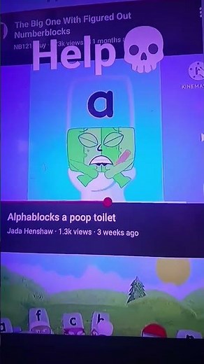 I am pooping (founded in the alphablocks fan) (in televison)