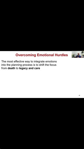 Shift the Focus away from the difficult emotional topics of Estate Planning to Legacy Planning