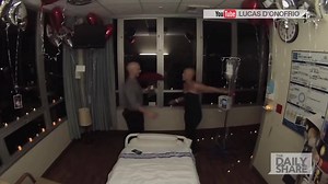 This guy's girlfriend will remember her last day of chemotherapy for the rest of her life