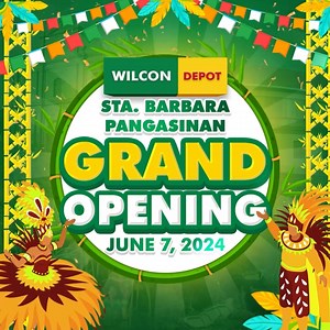 𝗚𝗲𝘁 𝗿𝗲𝗮𝗱𝘆, 𝗣𝗮𝗻𝗴𝗮𝘀𝗶𝗻𝗲𝗻𝘀𝗲𝘀! 🎉 Wilcon Depot is excited to announce the opening of its 95th store in a week! Join us on the grand opening day at Zone 3, McArthur Highway, Ventinilla, Santa Barbara, Pangasinan. See you there, shoppers and builders! #WilconDepot #BuildingBigIdeas #WilconDepotSantaBarbaraPangasinan #SantaBarbara #Pangasinan #SoonToOpen #FlyingHighTo100 | Wilcon Depot