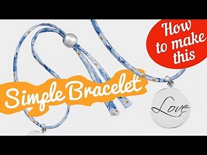 How to make this Liberty Mitsi Valeria A bracelet | Simple bracelet