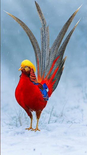 This Bird Looks Like Fire in Feathers