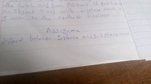 the lnital and final positions of position d an object along wi... | Filo