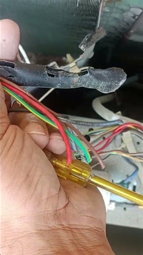 condenser unit wiring replacement